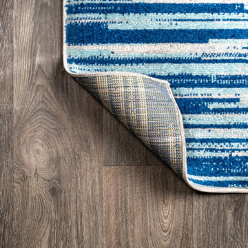 Linear Modern Half-stripe Area Rug